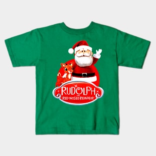 Reindeer and Santa Kids T-Shirt